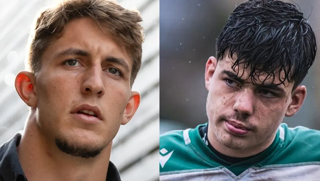 Oscar Jegou y Hugo Auradou, los rugbiers franceses.
