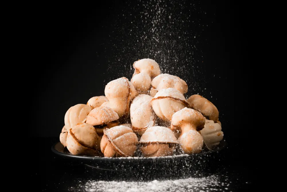 La receta de galletas en forma de nuez son tradicionales en países como Rusia y Ucrania, donde se conocen como 