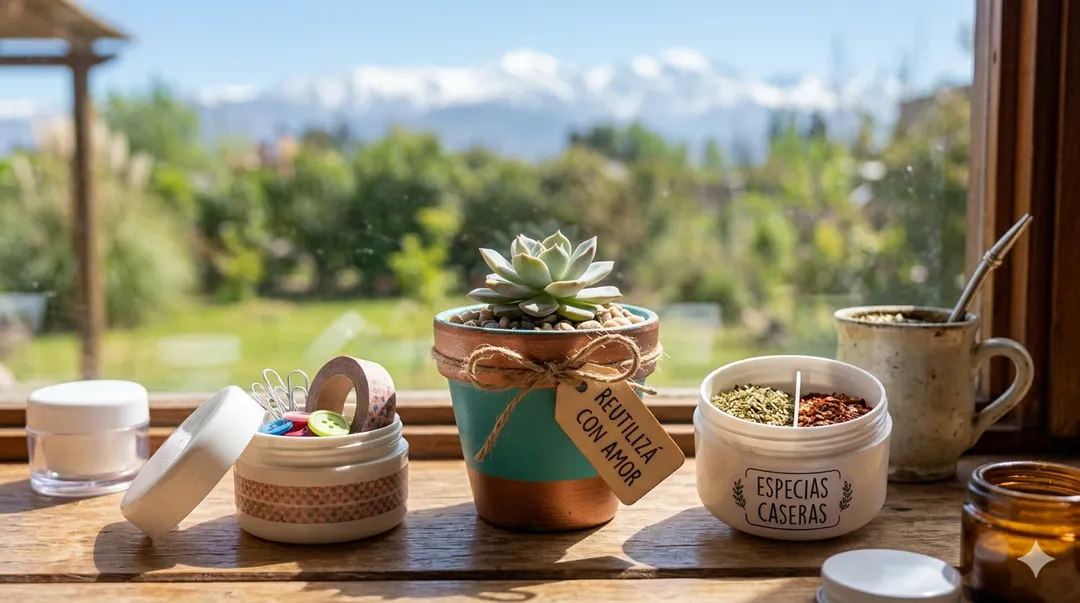 El diseño hermético de los potes de crema los convierte en aliados ideales para mantener el orden de pequeños objetos en el hogar. Foto: Generada con IA
