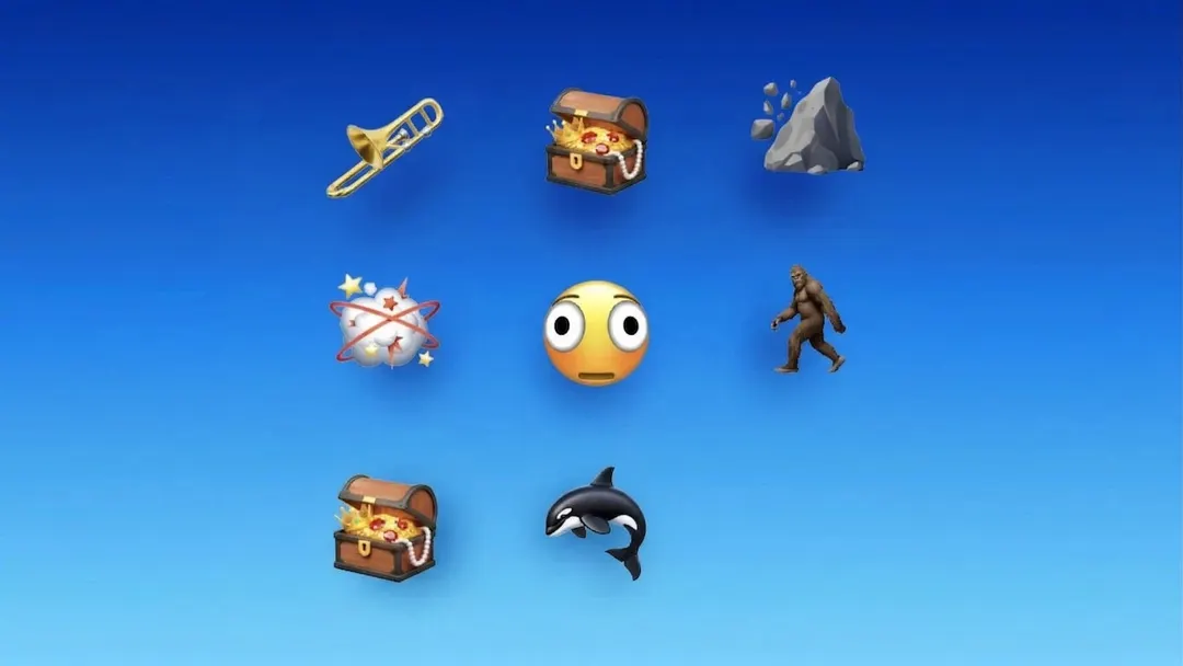 El nuevo paquete de iconos incluye diseños como la orca, el trombón y la cara distorsionada.