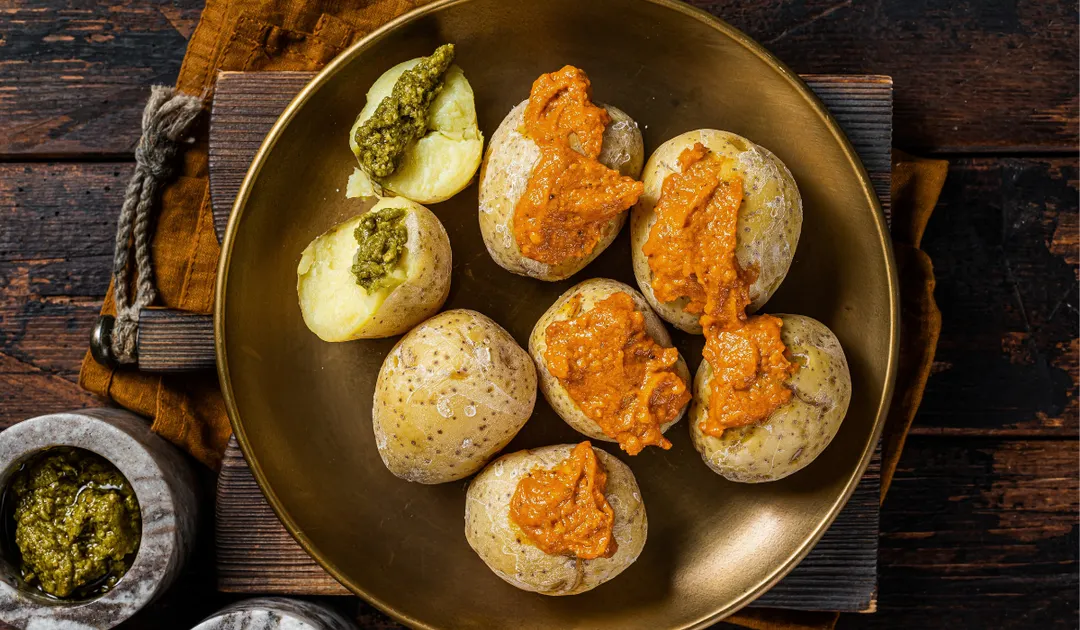 Esta receta nació en las Islas Canarias como una forma simple de cocinar papas locales.
