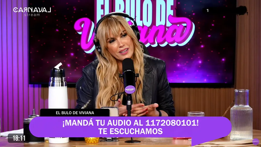 Viviana Canosa apuntó contra Javier Milei y su gobierno. Foto: captura de video Youtube/ Carnaval Stream. 
