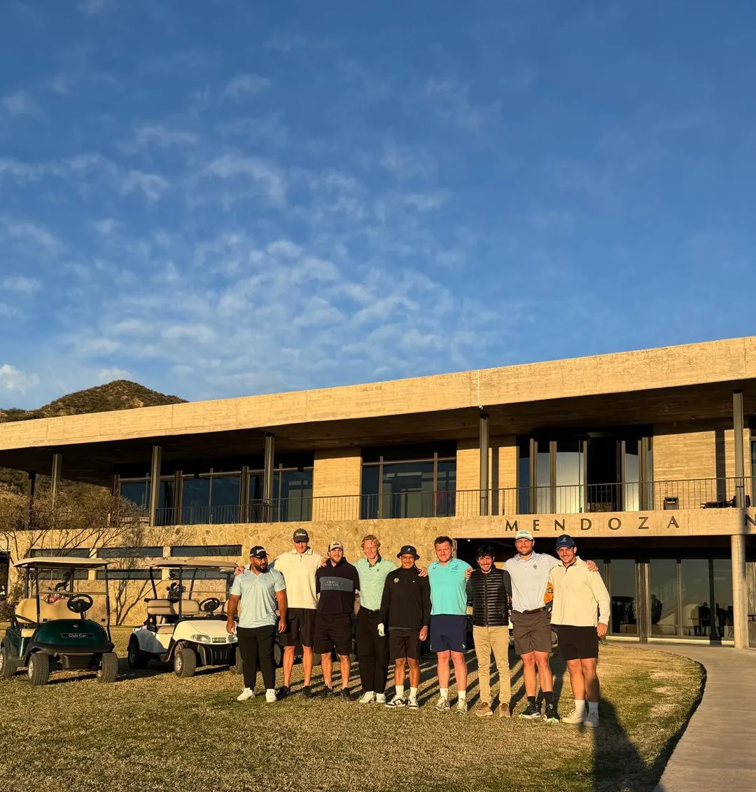 Julián Arroyo recibió a los Wallabies y los acompañó al campo de golf.