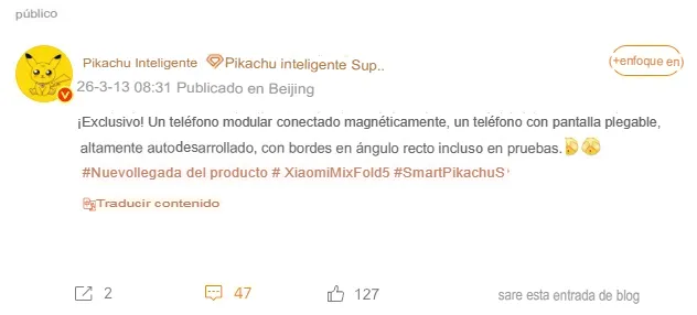 Filtraciones del próximo teléfono de Xiaomi.