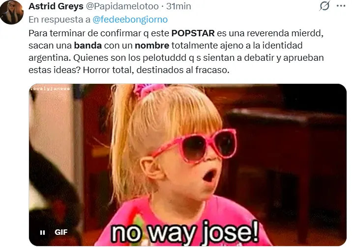 Críticas al nombre de la nueva banda de Popstars.