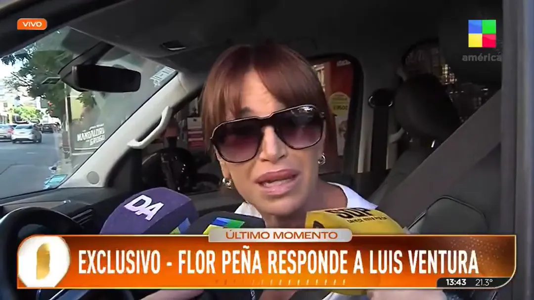 Florencia Peña explotó contra Luis Ventura. 