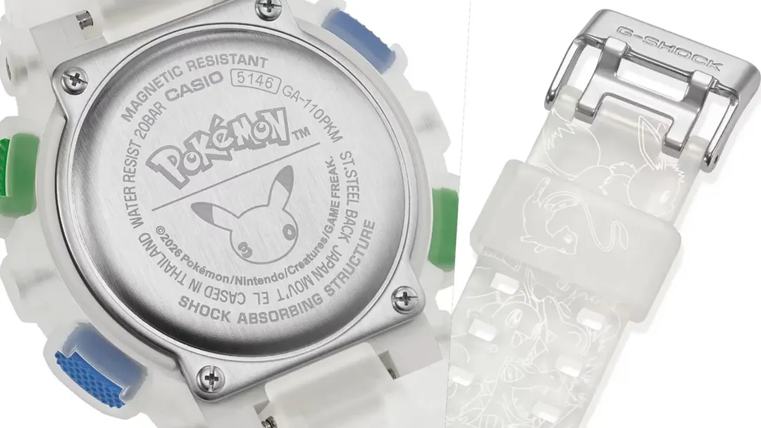 El estuche especial con forma de Poké Ball complementa el lanzamiento exclusivo de Casio.