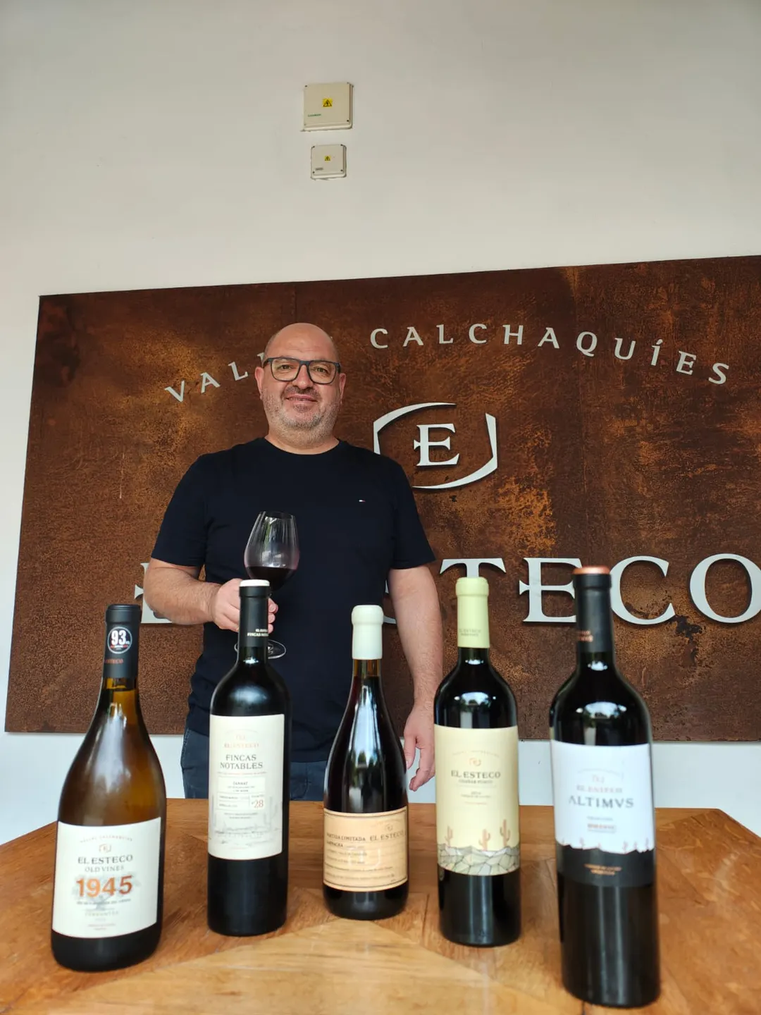 Claudio Maza, enólogo principal del El Esteco. 