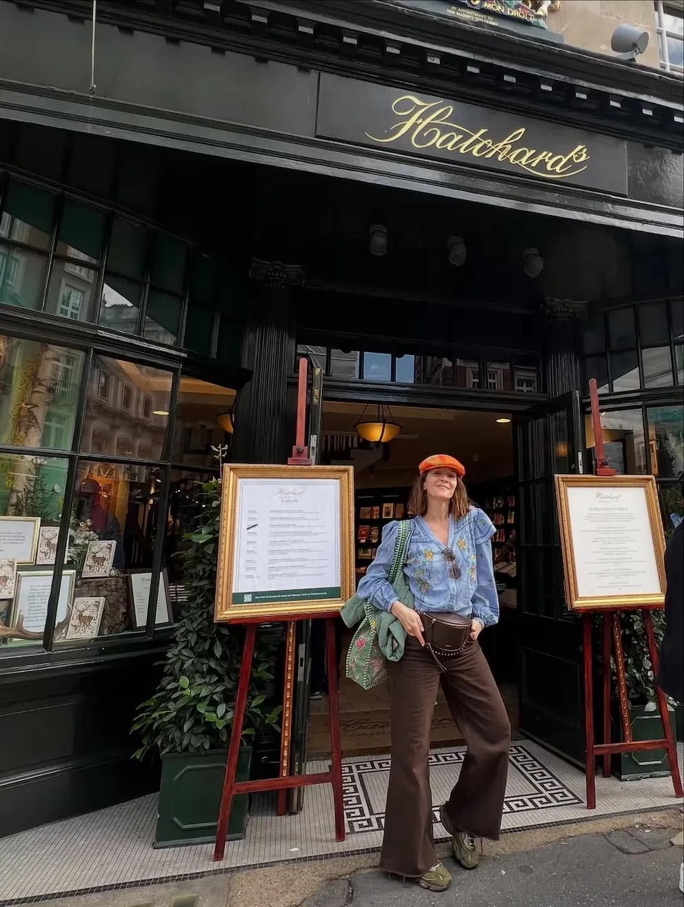 Natalia Oreiro en Londres con look boho chic.