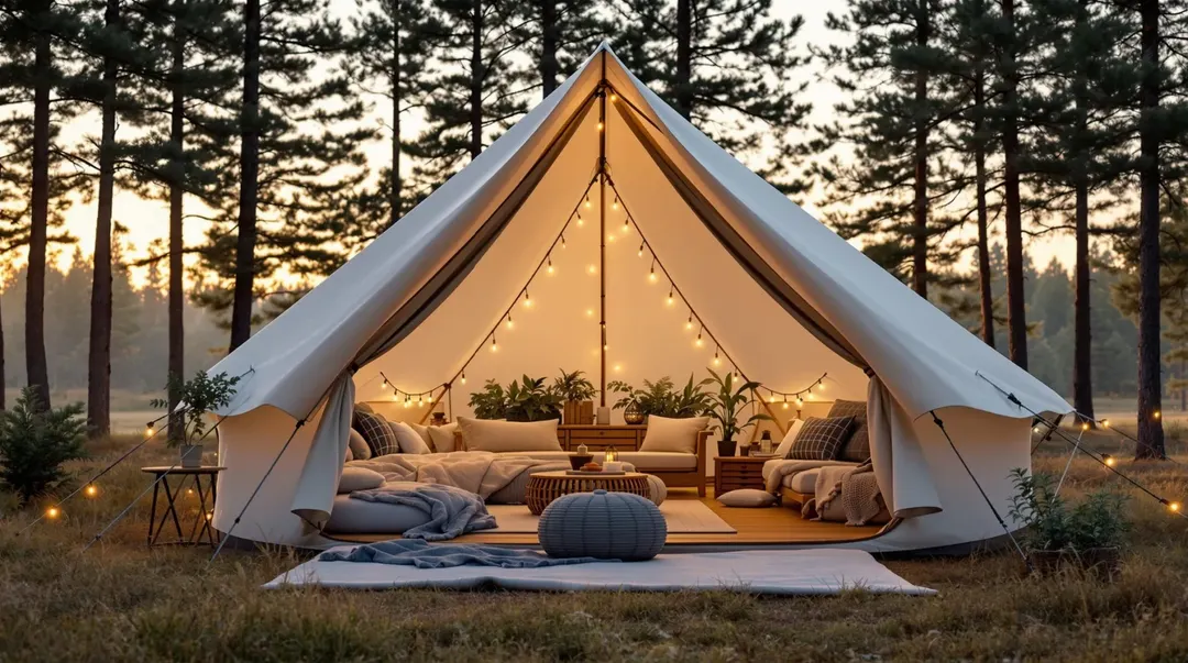 El glamping es la nueva forma de acampar. 