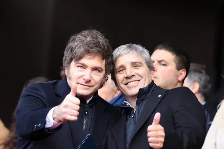Javier Milei y Luis 