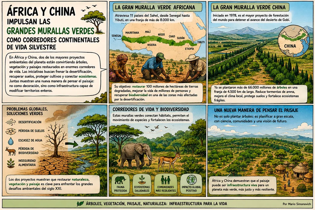 Más que árboles: los proyectos combinan vegetación, agua, suelo, agricultura y biodiversidad.