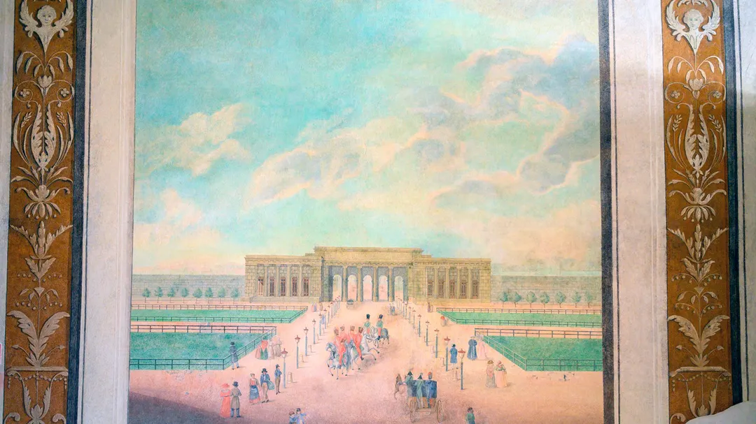 Las pinturas murales fueron encontradas durante los trabajos de restauración.