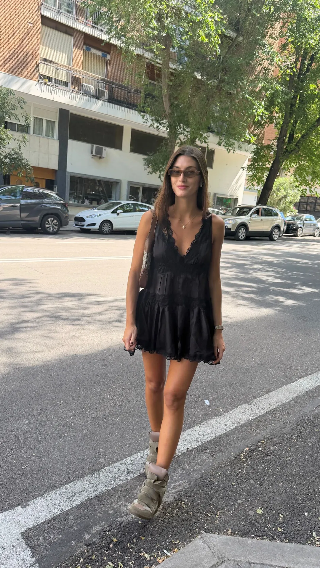 El look de Lola Latorre en Madrid.