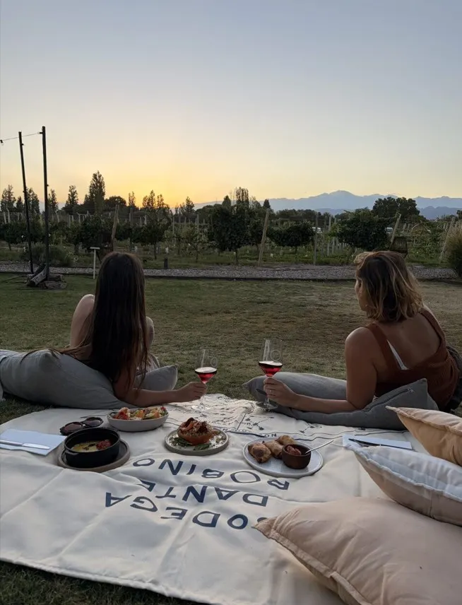 Picnic entre viñedos, una de las propuestas de Dante para el fin de semana largo.