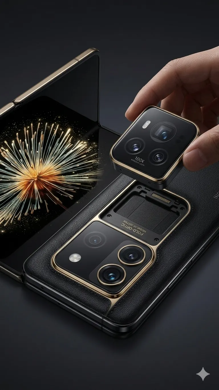 El sistema magnético permitirá que las cámaras de Xiaomi se conecten al chasis del equipo de forma rápida.