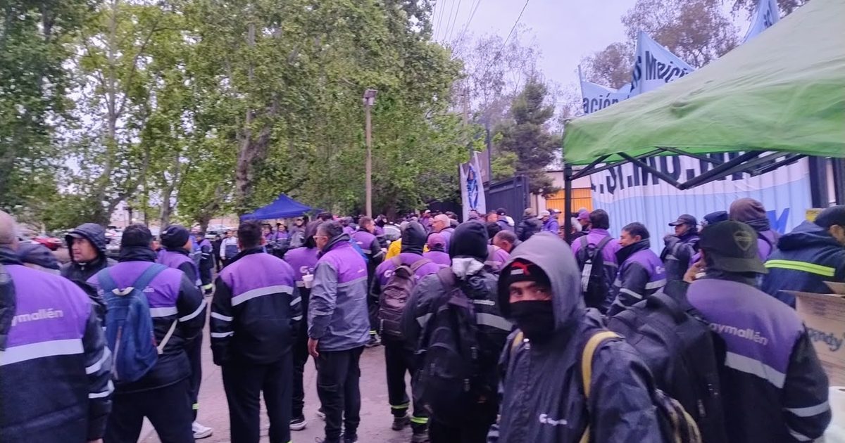 Paro y protesta de municipales en Guaymallén por el congelamiento de sueldos