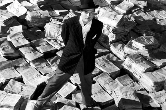 Orson Welles fue el protagonista de Ciudadano Kane.