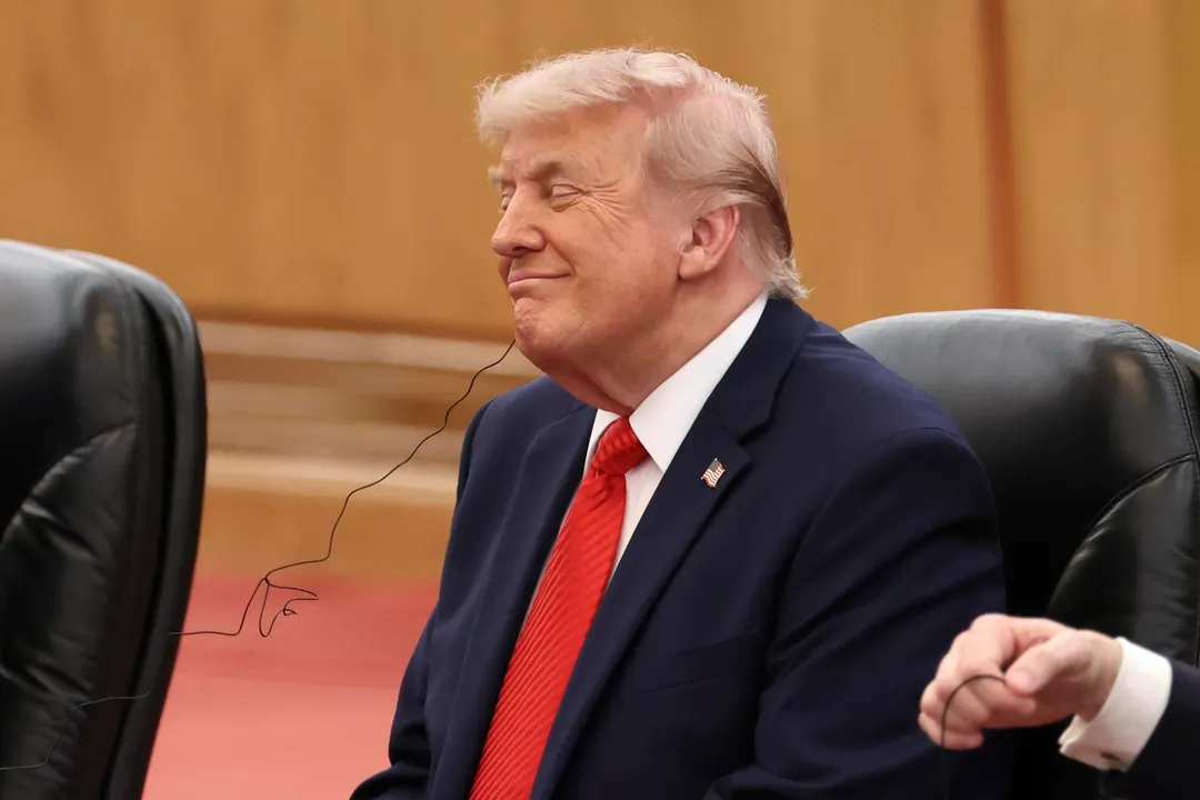 Trump degustó un menú de platos chinos adaptados a su paladar. Foto Efe