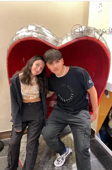 Morena Gonzalez junto a su novio Agustín Moran. Foto: @aguus_moran