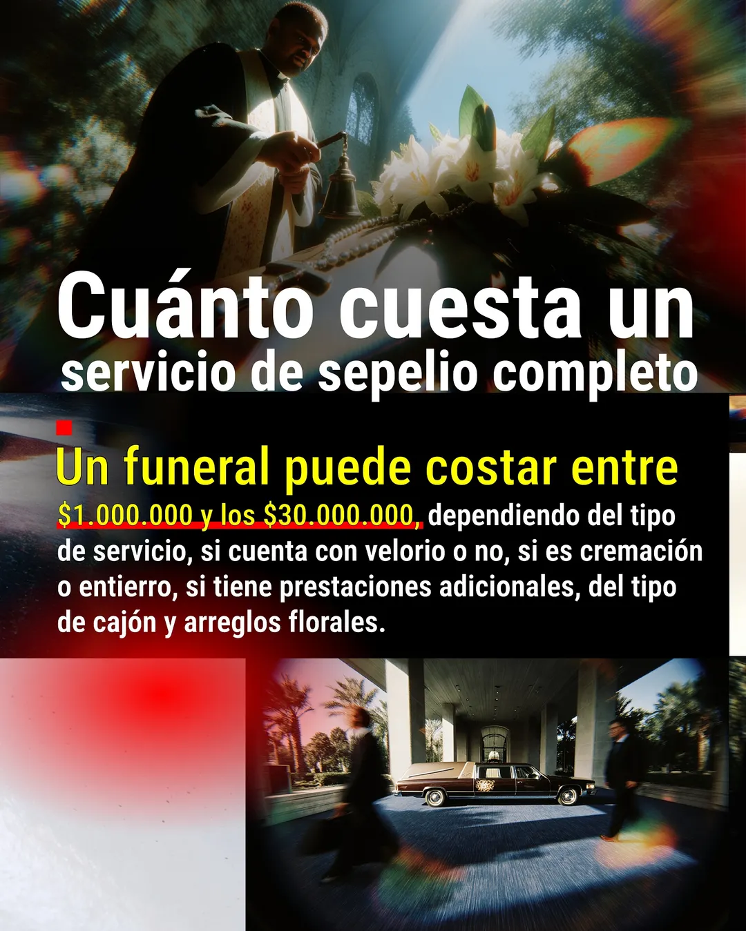 Según pudo saber MDZ, un sepelio puede costar entre $1.000.000 y $30.000.000.