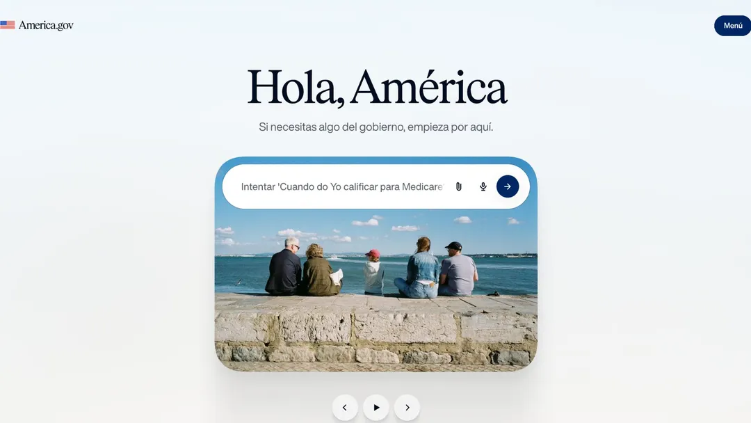 El sitio reúne varios departamentos de Estados Unidos en un solo lugar.