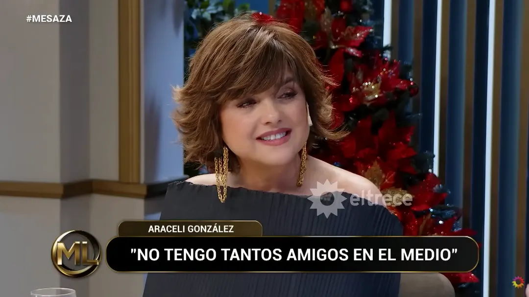 Araceli González fue invitada al programa de Mirtha Legrand. 