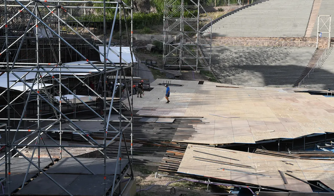 MDZ estuvo en el lugar donde se construye la noche más esperada del año.