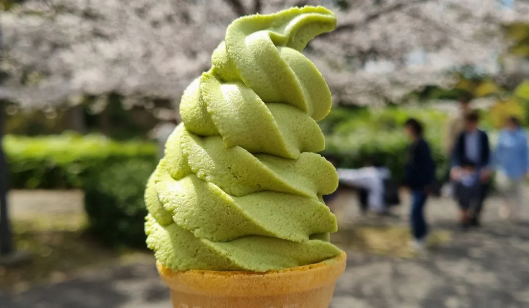 Un helado de matcha perfecto para el verano