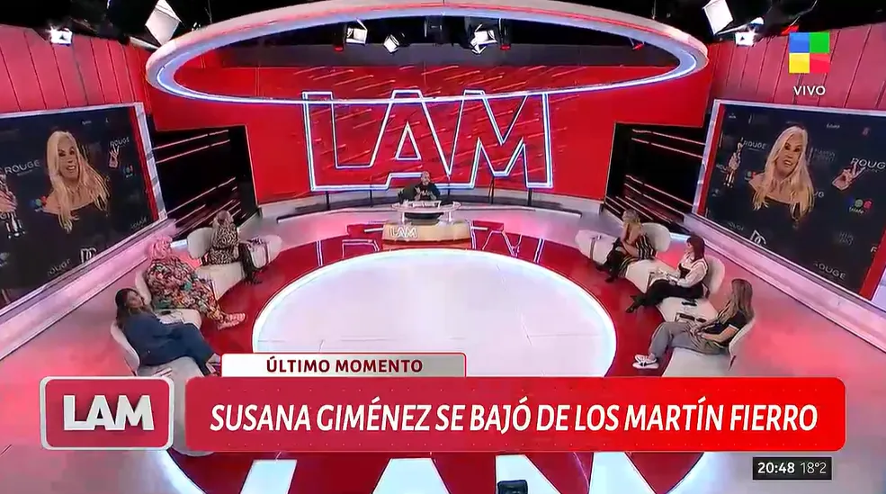 Susana Giméne, la figura que se bajó de los Martín Fierro.