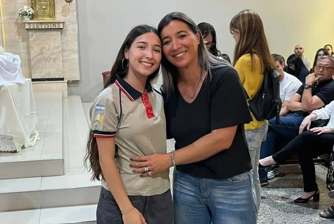 Morena Gonzalez y su mamá Valeria.