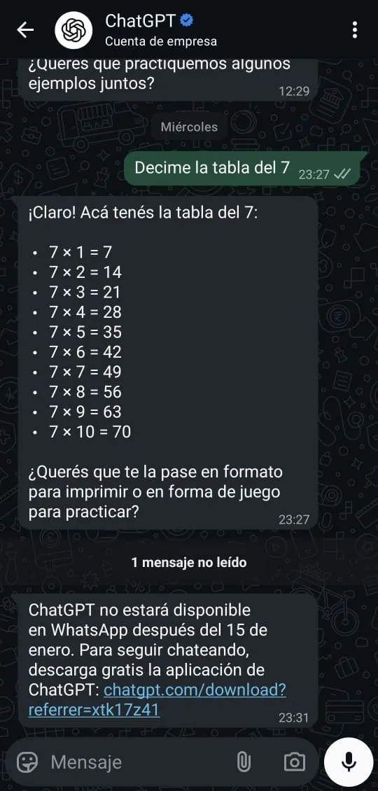 ChatGPT ya no podrá integrarse con el servicio de mensajería de Meta.