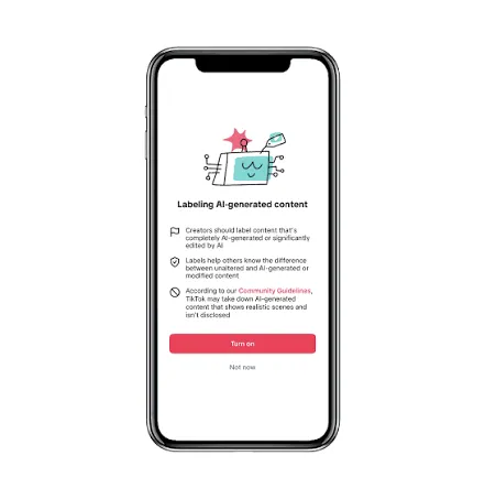Tiktok detecta más contenido con IA gracias a filtros de la plataforma.