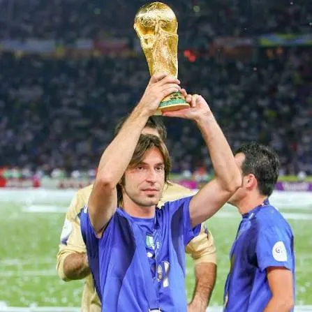 Pirlo fue campeón del Mundo con Italia como jugador en el Mundial de Alemania 2006.