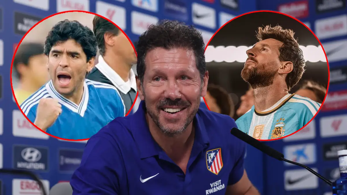 ¿Messi o Maradona? La tajante respuesta del Cholo Simeone cuando le preguntaron quién fue mejor