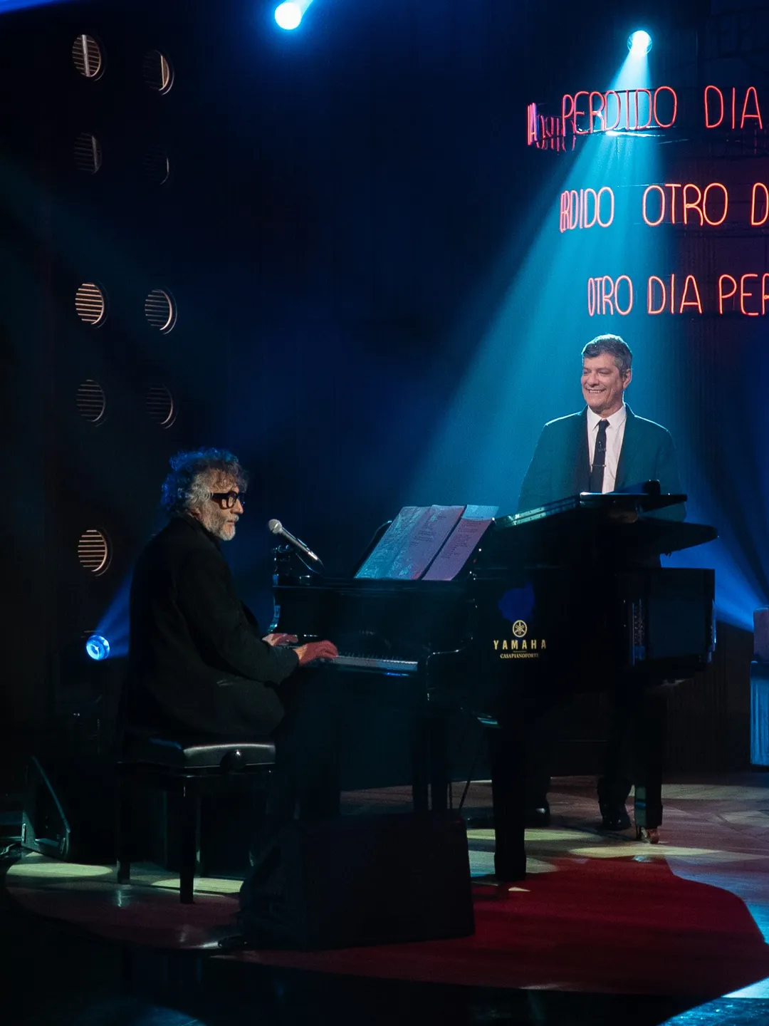 Fito Páez con Mario Pergolini. 