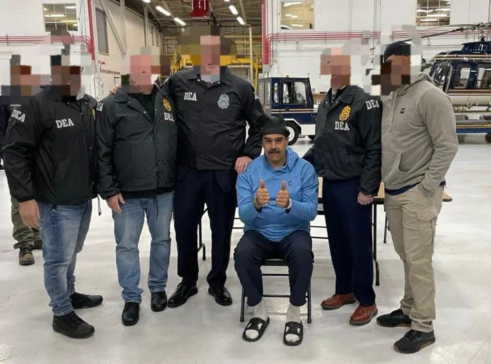 Nicolás Maduro ingresando en la cárcel en Estados Unidos por orden de Donald Trump