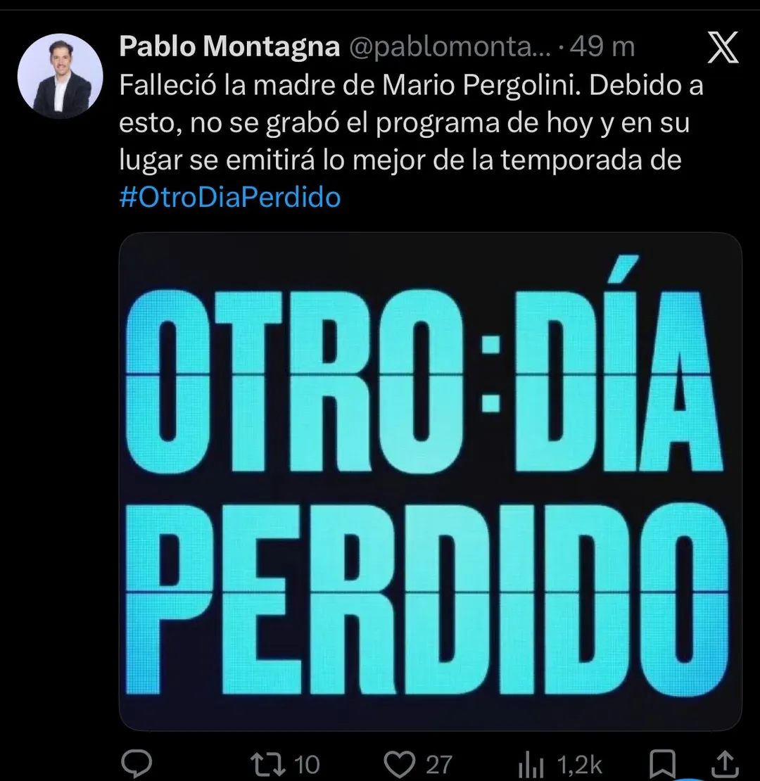 Mario Pergolini y una difícil situación personal.