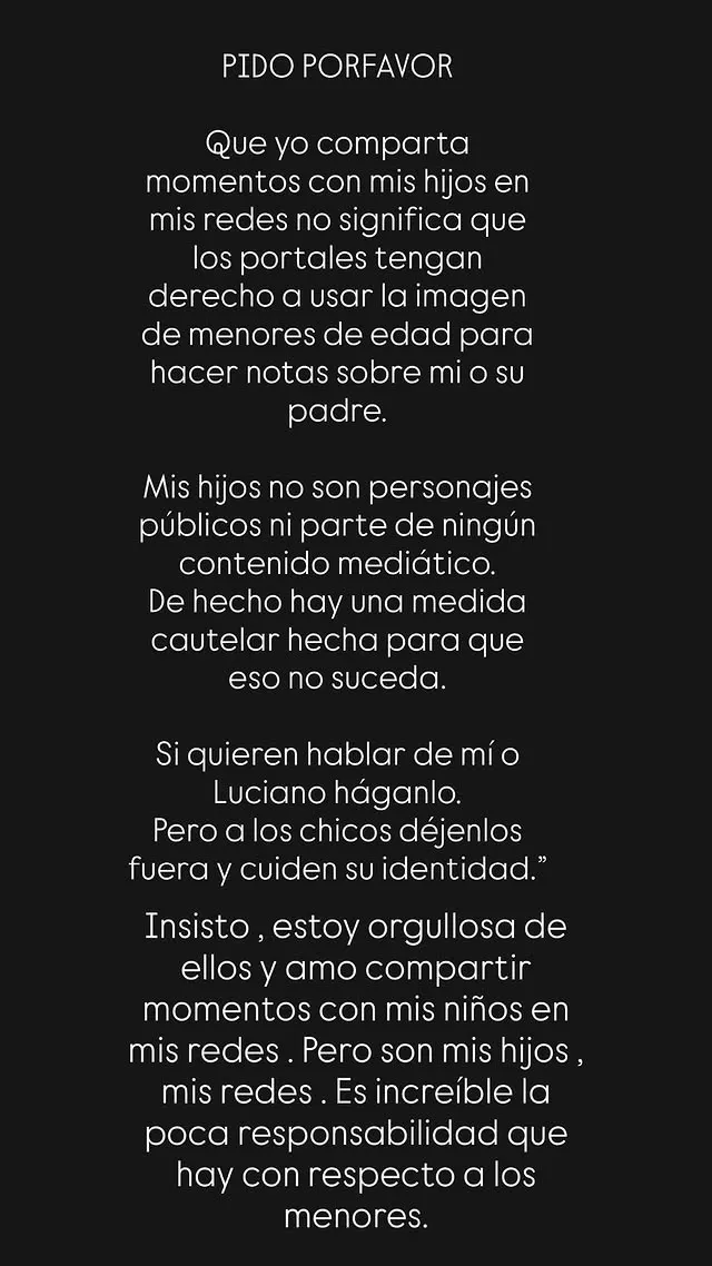 El descargo de Rojas.