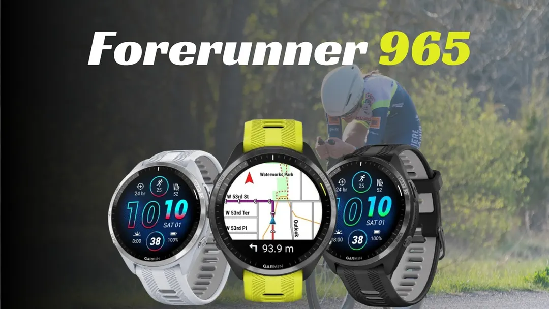 Garmin Forerunner 965: Mapas a todo color y métricas avanzadas de recuperación para atletas de élite.