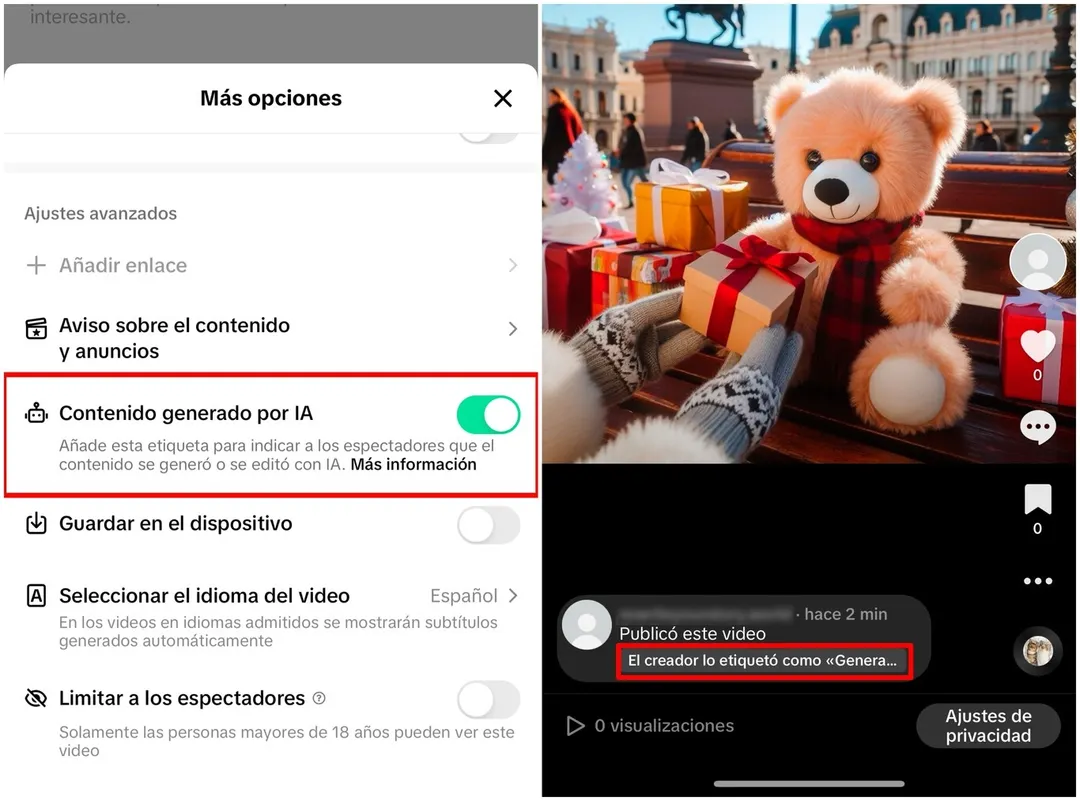 Ante la masificación de contenido generado con IA, Tiktok redefine la estrategia de detección.