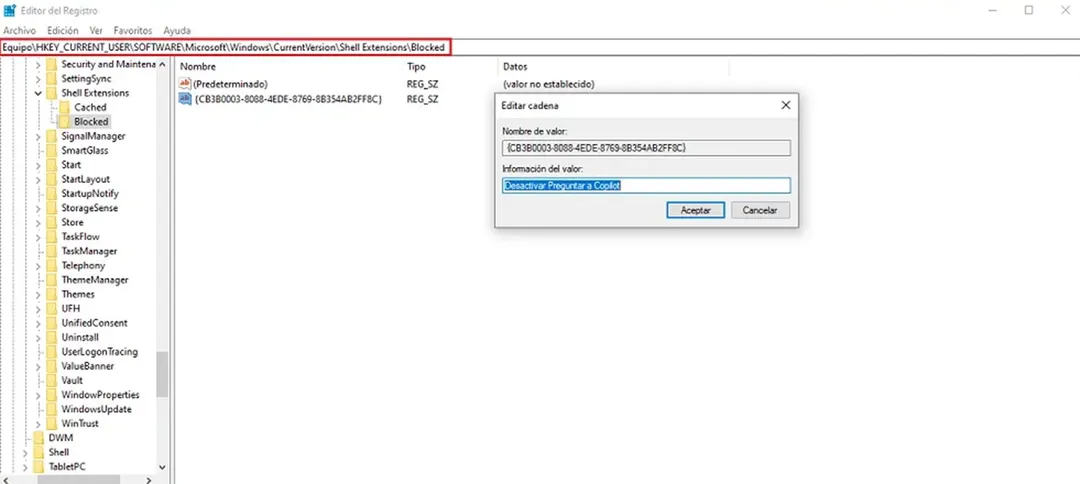 Método 1: editar el Registro de Windows