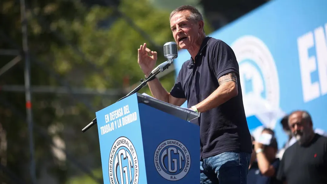 Jorge Sola, referente del triunvirato de la CGT. 