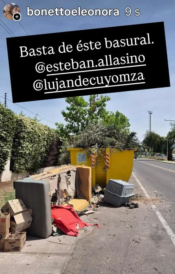 La mujer, vecina de Luján de Cuyo, denunció la situación en las redes y luego se comunicó con MDZ.