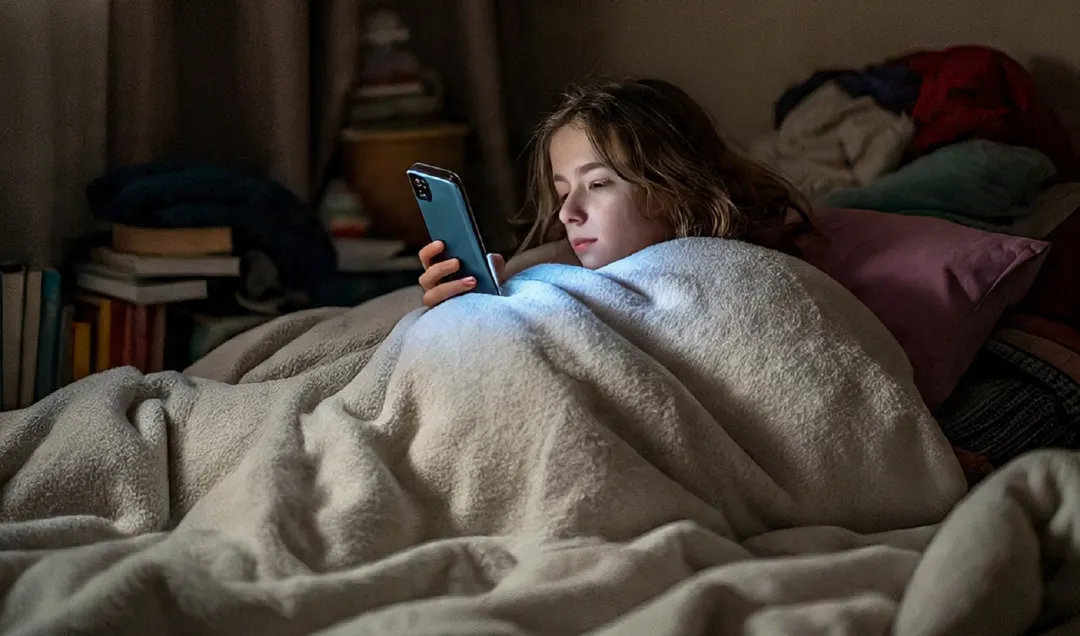 Los celulares generan problemas de sueño en la mitad de los adolescentes encuestados.