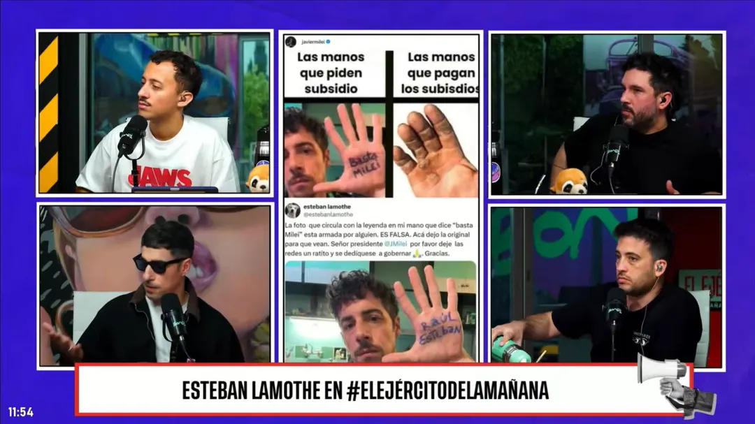 Esteban Lamothe habló sobre Javier Milei y lo fulminó. 