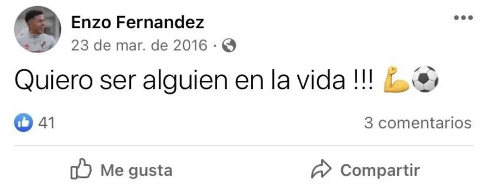 La premonición de Enzo Fernández que se volvió viral tras su gol a Inglaterra.