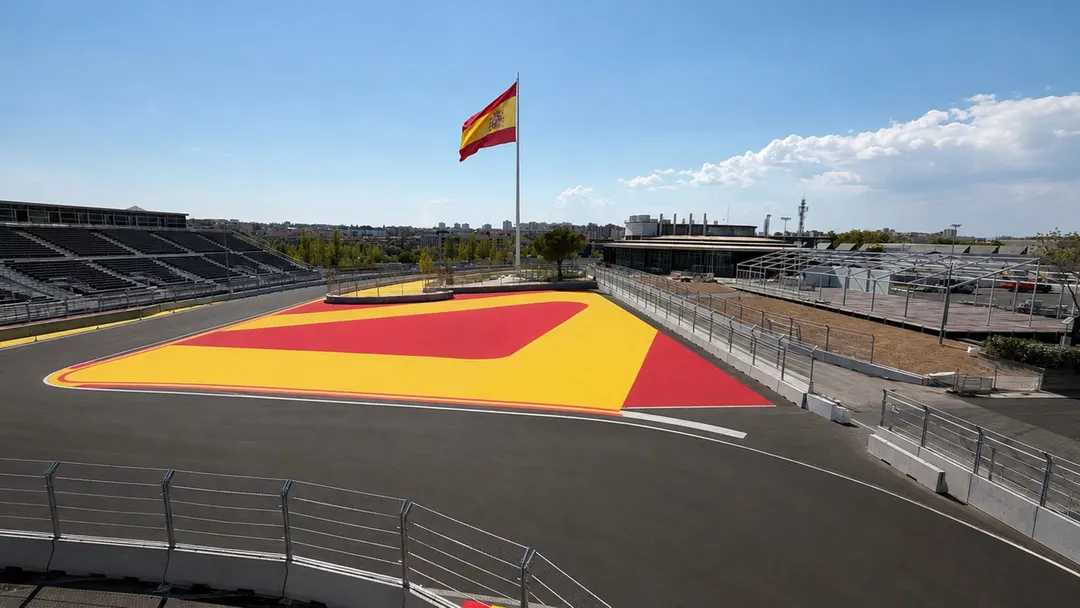 Franco Colapinto se prepara para correr por primera vez en el nuevo circuito de Madrid.