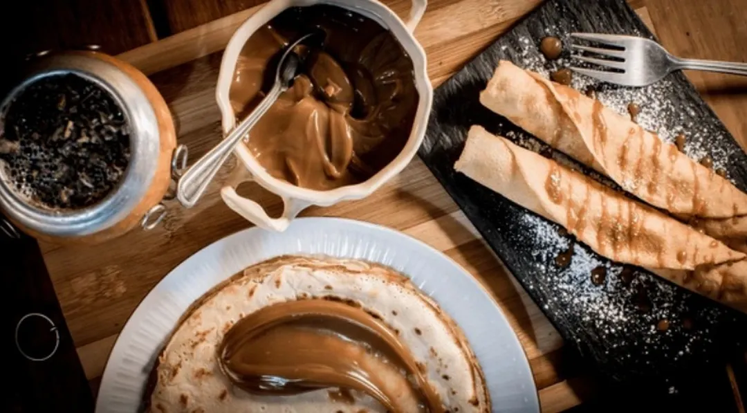 Probá hacer esta versión del panqueque con dulce de leche.