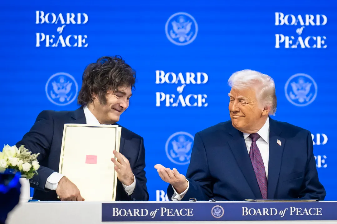 Javier Milei cara a cara con Donald Trump.